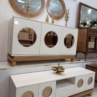 آینه و کنسول چوب راش رنگ به دلخواه شما