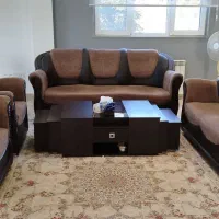 مبل هفت نفره به همراه میز جلو مبلی و میز عسلی