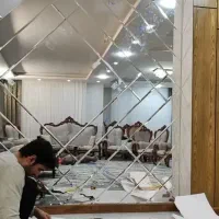 آینه آیینه دکوراتیو ، اینه پازلی اینه هندسی شکسته|آینه|اصفهان, پروین|دیوار