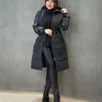 کاپشن مموری آستین چرم