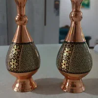 ظروف مسی گلدان