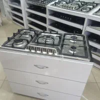 گازرومیزی استیل صفحه ایی مدل میلان کد3434وسط