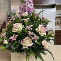 سه عدد گل مصنوعی