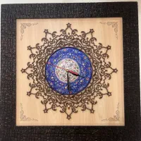 ساعت دیواری - مینا کاری اصفهان