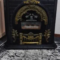 بخاری طرح شومینه|بخاری، هیتر، شومینه|بهارستان, |دیوار