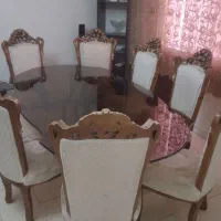 میز ناهار خوری ۸ نفره استیل