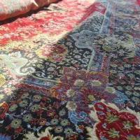 پشتی ۱۰ عدد فرش ۱۲ متری قالیچه ۴ متری