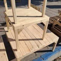 کرسی چوبی باسکوک سبک جدید با ۱۹ دیاق سفارشی فول|بخاری، هیتر، شومینه|تهران, شهرک ولیعصر جنوبی|دیوار