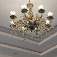 لوستر|لوستر و چراغ آویز|فردوس (خراسان), |دیوار