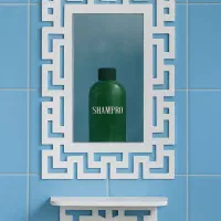 آینه قاب شلف حمام توالت دکوری تزئینی طاقچه رایگان|لوازم حمام|مشهد, کوشش|دیوار