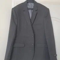 کت شوار سایز۵۴مردانه طوسی وکتشلوار سفید زنانه