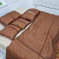 رو تختی دو نفره ۵ تکه ساتین|سرویس روتختی|سقز, |دیوار
