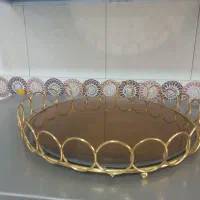 سینی طلایی آینه ای