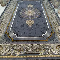 فرش موج  طوسی 9متری،نو