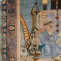 تابلو فرش دستبافت آنتیک یوسف ذرع و نیم با اشعار|تابلو فرش|تهران, پونک|دیوار