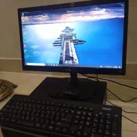 کامپیوتر کامل با لوازم و مانیتور مینی کیس