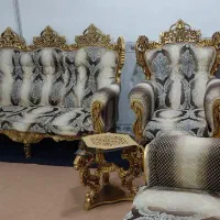 یک دست مبل سلطنتی طلایی|مبلمان خانگی و میز عسلی|جوانرود, |دیوار