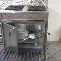 ست کامل تجهیزات آشپزخانه صنعتی استیل کارکرده|اجاق گاز و لوازم برقی پخت‌وپز|تهران, دولاب|دیوار