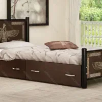 تخت خواب تک نفره مدل هخامنشی/تمیز و سالم