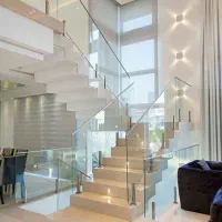 نرده شیشه ای حفاظ استیل|خدمات پیشه و مهارت|سلمانشهر, |دیوار