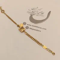 دستبند زنجیری طلای 18عیار  اجرت اقتصادی