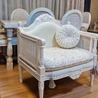 مبل کلاسیک مدل کاجی حصیری|مبلمان خانگی و میز عسلی|چهاردانگه (تهران), |دیوار