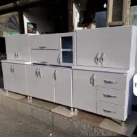 کابینت فلزی درب چوبی تک موندفقط دیواری