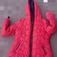 کاپشن دخترونه بارنگ قرمزگرم