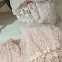 پرده پذیرایی اتاق خاب، صورتی و طوسی