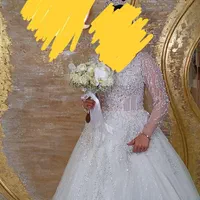 لباس عروس لاکچری دانتل‌ دست‌دوز سنگ و مروارید|لباس|تهران, جوانمردان (اندیشه)|دیوار