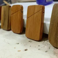 کیف کارت چوبی