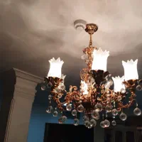 لوستر برنجی|لوستر و چراغ آویز|اصفهان, هزارجریب|دیوار