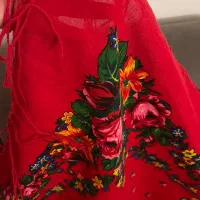 چارقد پشمی قدیمی|کلکسیون اشیاء عتیقه|گنبد کاووس, |دیوار