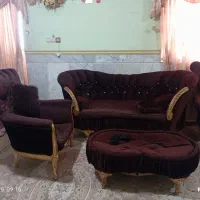 سرویس مبل مخملی شیک در حد نو|مبلمان خانگی و میز عسلی|سراوان, |دیوار