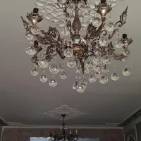 لوستر برنز جفت ۵ شعله ۱۰ شاخه
