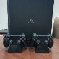ps4 pro دو دسته به همراه پایه خنک کننده و شارژر|کنسول، بازی ویدئویی و آنلاین|کرج, گوهردشت|دیوار