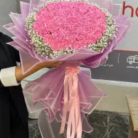دسته گل روبانی