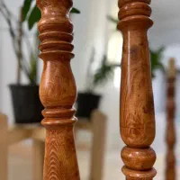 شمعدان چوبی کنارسالنی|صنایع دستی و سایر لوازم تزئینی|رشت, پل تالشان|دیوار