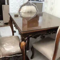 میز نهار خوری ۴ نفره درحد نو با صندلی