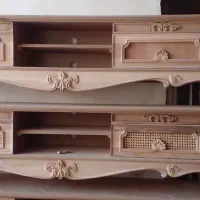 میزTV تلویزیون جلو مبلی عسلی تمام چوب رنگ دلخواه