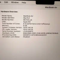 مک بوک ایر M2|رایانه همراه|تهران, آجودانیه|دیوار