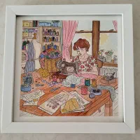 نقاشی با آبرنگ و اکریلیک|تابلو، نقاشی، عکس|بیرجند, |دیوار