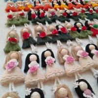 شمع اکسسوری عروسک مکرومه|صنایع دستی و سایر لوازم تزئینی|علیآباد کتول, |دیوار