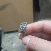 انگشتر نقره۹۲۵مردانه خوش دست بانگین های درخشان