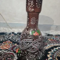 قلیون چوبی خاص با پایه شیشه‌ای سالم و خوش‌ساخت|کلکسیون و سرگرمی|یزد, |دیوار