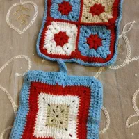 دستگیره دولا مربع بافتنی