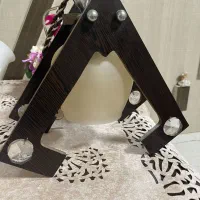 لوستر چوبی 4 شاخه|لوستر و چراغ آویز|رشت, کوی مهر|دیوار