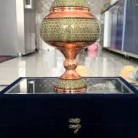 آجیل خوری مسی با طرح خاتم نفیس