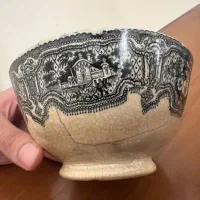 کاسه قدیمی آنتیک قاجاری فرمایشی|کلکسیون اشیاء عتیقه|تهران, بلوار کشاورز|دیوار