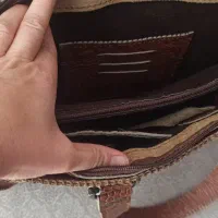 کیف چرم گاوی دست دوز.مفت زدم .|کیف، کفش، کمربند|اصفهان, جوزدان الیادران|دیوار